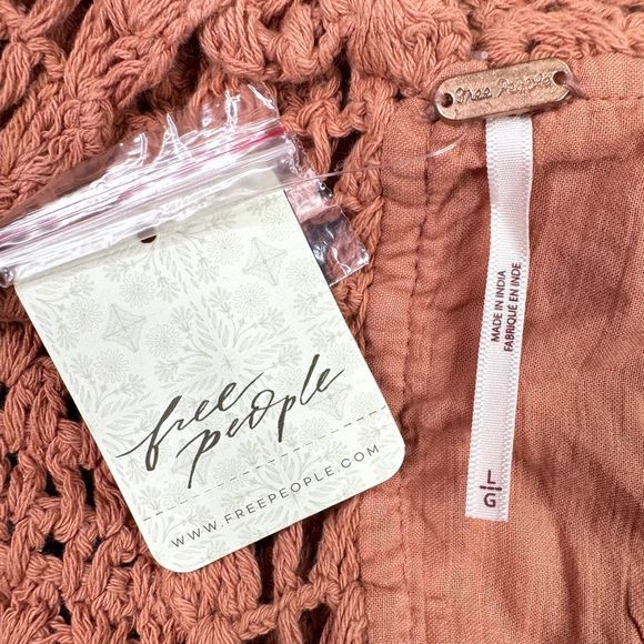 Free People Megan Crochet Top - Size Large - Picture 6 of 7